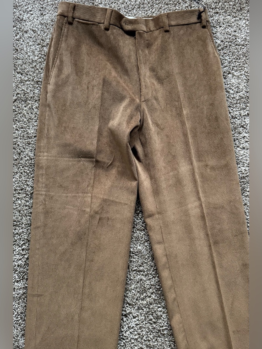Canali Tan Corduroy Trousers